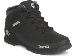 Timberland Euro Sprint Hiker Ανδρικά Μποτάκια Δερμάτινα Μαύρα TB06361R001