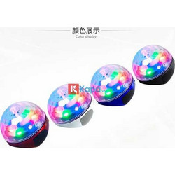 DISCO BALL επαναφορτιζόμενη πολλαπλών χρωμάτων USB/BLUETOOTH/mp3 Player ΜΑΥΡΟ (OEM) WS-635BT