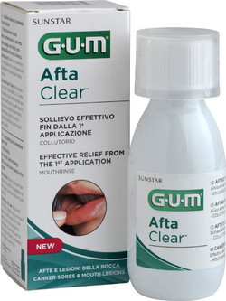 Gum Afta Clear Στοματικό Διάλυμα 120ml