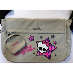 Paxos Monster High Σχολική Τσάντα Ώμου Δημοτικού Γκρι 6887844