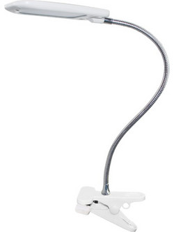 LED ΓΡΑΦΕΙΟΥ 5W ΛΕΥΚΟ 4000K+ΣΠΙΡΑΛ+ΚΛΙΠ230V7,5X11,5XH43,5CM BAZ2 ACA 15205LEDWHC