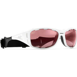 Maui Jim R410-05 Αθλητικά Γυαλιά Ηλίου Ορθογώνια Κοκάλινα Λευκά με Καφέ Polarized Φακό