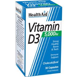 Health Aid Vitamin D3 5000iu 30 Κάψουλες