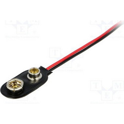 Μπαταριοθήκη Με Καλώδιο 0.15μ Goobay BAT.CL.SN-1 Battery Holder Clips 9V 11445 BH0040