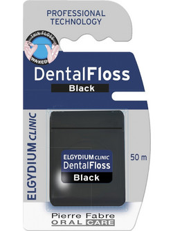 Elgydium Clinic DentalFloss Black Κερωμένο Οδοντικό Νήμα 50m