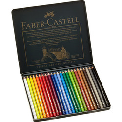 Faber-Castell Polychromos Κασετίνα Ξυλομπογιές Σετ 24τμχ