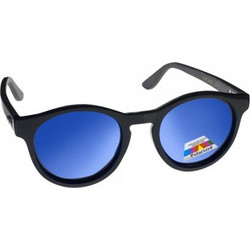 Vitorgan EyeLead L643 Γυαλιά Ηλίου Στρογγυλά Κοκάλινα Μαύρα με Μπλε Polarized Φακό