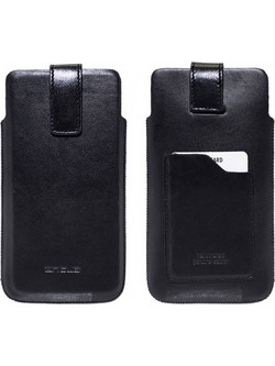 Θήκη Protect Ancus Universal 2XL έως 6.2" Δέρμα Μαύρη με Θήκη Κάρτας