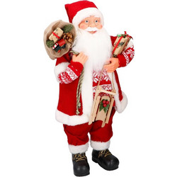 Christmas Gifts Άγιος Βασίλης Διακοσμητικός ύψους 61cm με κάπα και σκούφο, 01260 - Christmas Gifts