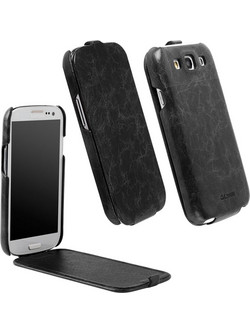 Krusell Leather Slimcover Tumba Vintage Black (Galaxy S III)