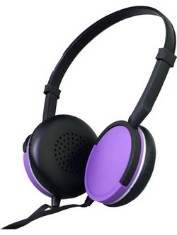 Maxell Super Slim MXH-HP200 Ενσύρματα Ακουστικά On Ear Μωβ