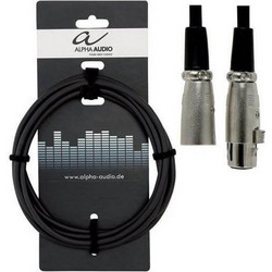 Alpha Audio 190040 Basic Line Καλώδιο Μικροφώνου XLR(f) - XLR(m) 3m