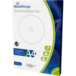 MediaRange Labels for CD/DVD/BD 15-118mm Matte (100 Pack) (MRINK130)