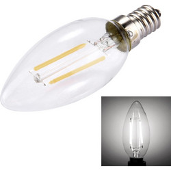 Λάμπα LED Filament, C35 E14 2W, Ρυθμιζόμενη Φωτεινότητα, 2 LEDs 150 LM, Ρετρό Εξοικονόμησης Ενέργειας για Αίθουσες, AC 220V. (OEM)