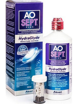 Alcon & Ciba Vision Aosept Plus HydraGlyde Υγρό Φακών Επαφής 360ml