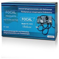 Focal FC-101C Deluxe Αναλογικό Πιεσόμετρο Μπράτσου με Στηθοσκόπιο