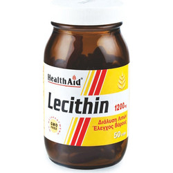 Health Aid Lecithin Συμπλήρωμα Διατροφής με Λεκιθίνη 1200mg 50 Κάψουλες