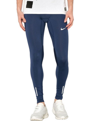 Nike Power Tech Ανδρικό Κολάν Μακρύ Navy Μπλε 642827-411