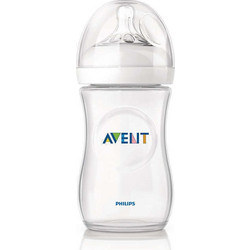 Philips Avent Natural SCF693/17 Πλαστικό Μπιμπερό με Θηλή Σιλικόνης κατά των Κολικών 1m+ 260ml