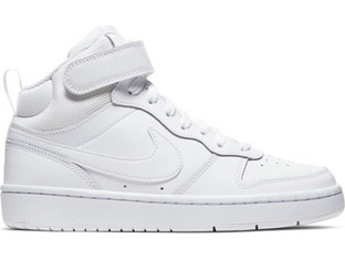 Nike Court Borough MID 2 Παιδικά Sneakers Μποτάκια Λευκά CD7782-100