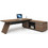 Woodwell Proline Γωνιακό Επαγγελματικό Γραφείο Ξύλινο 200x200x75cm EO966,R