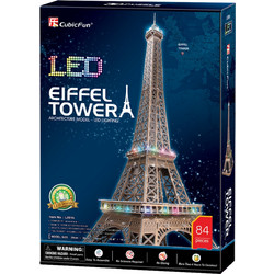 Puzzle CubicFun LED Ο Πύργος Του Άιφελ 3D 82 Κομμάτια