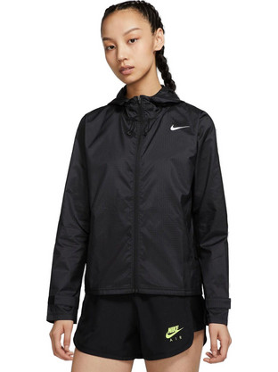 Nike Essential Αθλητικό Γυναικείο Μπουφάν Κοντό Αντιανεμικό Μαύρο CU3217-010