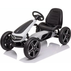 Byox Mercedes-Benz Eva Ποδοκίνητο Παιδικό Go Kart Μονοθέσιο με Πετάλια Λευκό