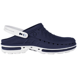 Wock Clog 03 White/Dark Blue