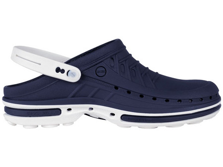 Wock Clog 03 White/Dark Blue