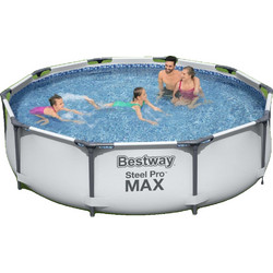 Bestway Steel Pro Max 92834 Πισίνα Πλαστική με Μεταλλικό Σκελετό