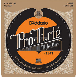 D'Addario EJ43 Σετ 6 Χορδές Κλασικής Κιθάρας Nylon 27-42" Light Tension