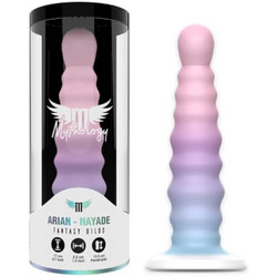 Mythology Arian Nayade M Dildo με Βεντούζα 17cm Πολύχρωμο