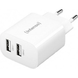Intenso W24AA Φορτιστής Χωρίς Καλώδιο με 2 Θύρες USB-A 24W Power Delivery White