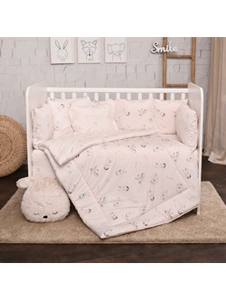 Lorelli Lily Bunnies Σετ Κούνιας Beige 4τμχ 20800145501