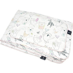 Lanila Friends Σετ Λίκνου White/ Dusty Rose 2τμχ