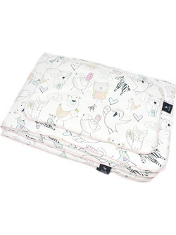 Lanila Friends Σετ Λίκνου White/ Dusty Rose 2τμχ