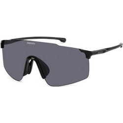 Carrera CA033S 807 Ανδρικά Γυαλιά Ηλίου Μάσκα Κοκάλινα Μαύρα με Μαύρο Polarized Φακό