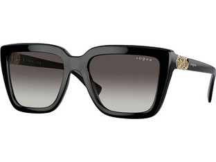 Vogue VO5575S W448G Γυναικεία Γυαλιά Ηλίου Τετράγωνα Κοκάλινα Μαύρα με Μαύρο Degradee Φακό