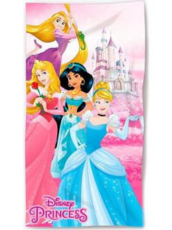 Disney Princesses Παιδική Πετσέτα Θαλάσσης Ρόζ 70x140cm