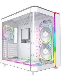 Montech King 95 Pro White Gaming Midi Tower Κουτί Υπολογιστή RGB με Πλαϊνό Παράθυρο