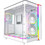 Montech King 95 Pro White Gaming Midi Tower Κουτί Υπολογιστή RGB με Πλαϊνό Παράθυρο