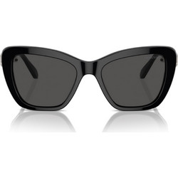 Swarovski SK6018 100187 Γυναικεία Γυαλιά Ηλίου Πεταλούδα Κοκάλινα Μαύρα με Μαύρο Polarized Φακό