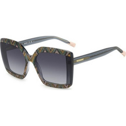 Missoni MIS0186/S RGK/9O Γυναικεία Γυαλιά Ηλίου Τετράγωνα Κοκάλινα Μαύρα με Μαύρο Polarized Φακό