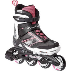 Rollerblade Spitfire Cube Skate Inline Αυξομειούμενα Rollers Παιδικά Μαύρα Ροζ 43.078521