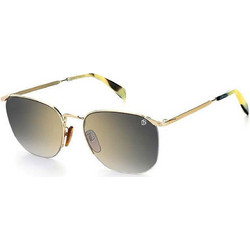 David Beckham DB1038FS Ανδρικά Γυαλιά Ηλίου Τετράγωνα Μεταλλικά Χρυσά με Μαύρο Καθρέπτη Φακό