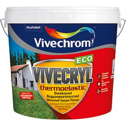 Vivechrom Vivecryl Thermoelastic Eco Οικολογικό Ακρυλικό Χρώμα Εξωτερικού Χώρου Βάση P 10lt