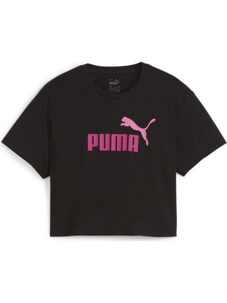 Puma Παιδικό Crop Top Κοντομάνικο Μαύρο 845346-94
