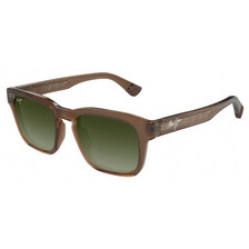 Maui Jim HTS643-01 Ανδρικά Γυαλιά Ηλίου Τετράγωνα Κοκάλινα Καφέ Κόκκινο με Πράσινο Polarized Φακό