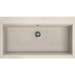 Laveo TAU SBT 4109 Ένθετος Νεροχύτης Γρανίτη Μπεζ 50x90cm